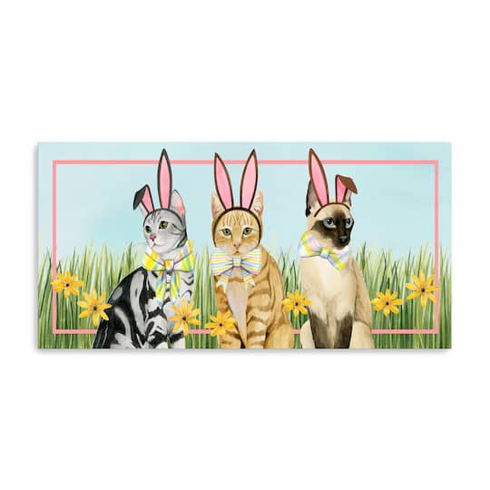 Lumaprints Easter Cats IV Canvas Giclée Art